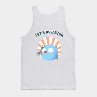 Golang Gopher Refactor Code Tank Top